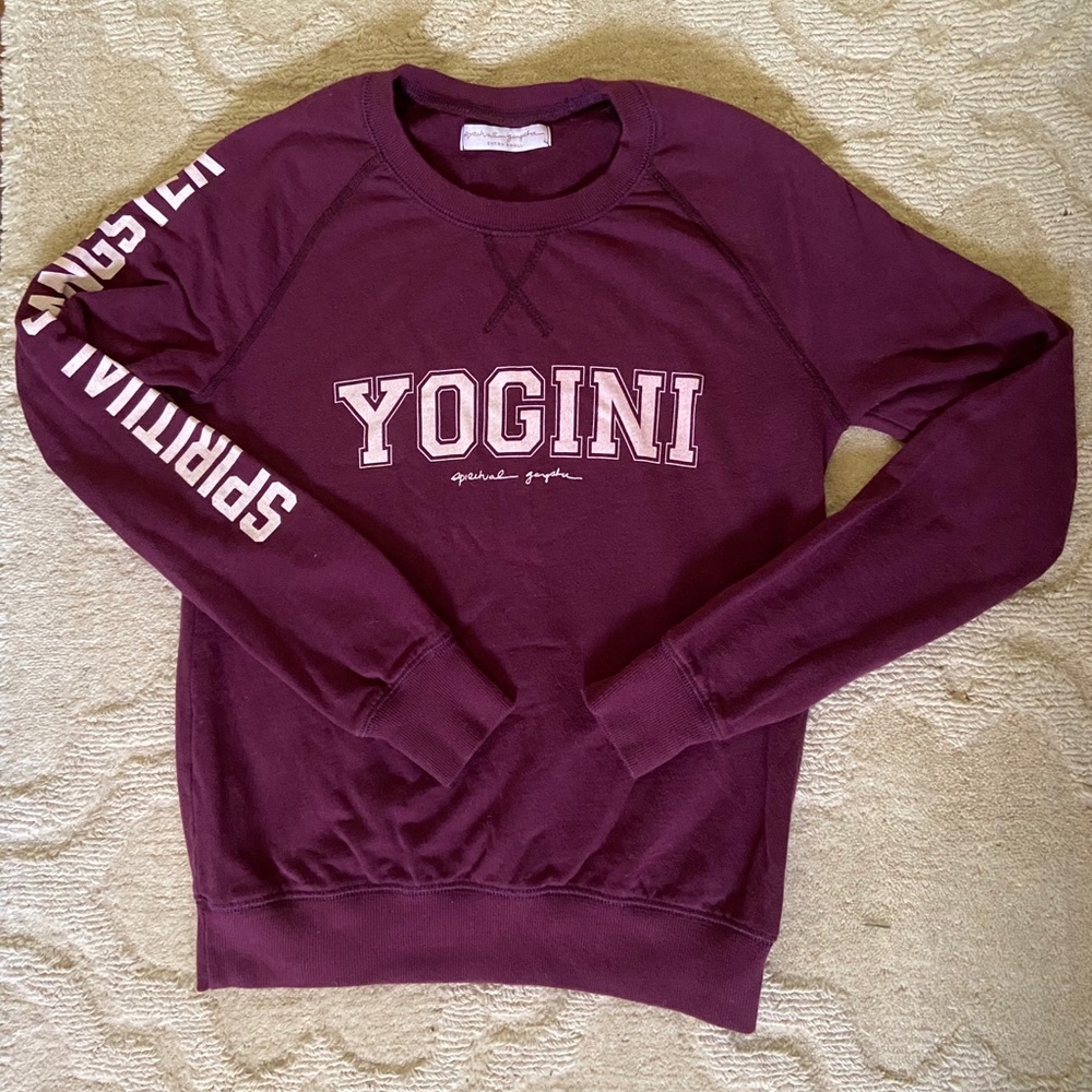 Spiritual Gangster “Yogini” Varsity Sweatshirt